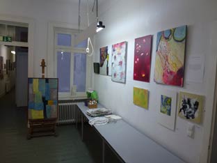 Ausstellungsrundgang in den Ateliers der wfk